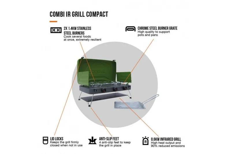 Vango Combi IR Grill Compact Herbal-2